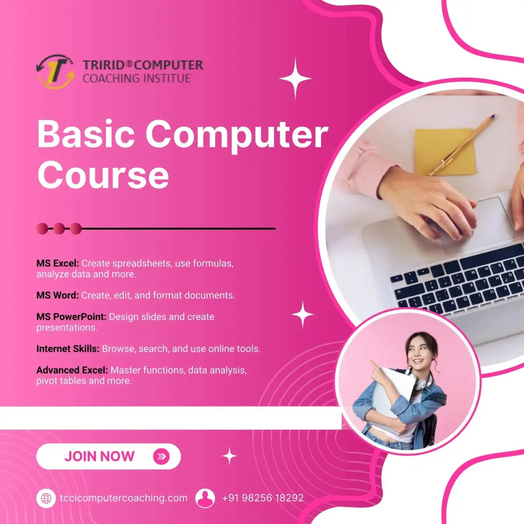 Online Basic Computer Course | MS Office Training Bopal