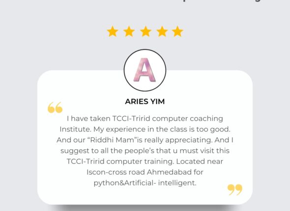 Student Spotlight - TCCI - Tririd Computer Coaching Institute