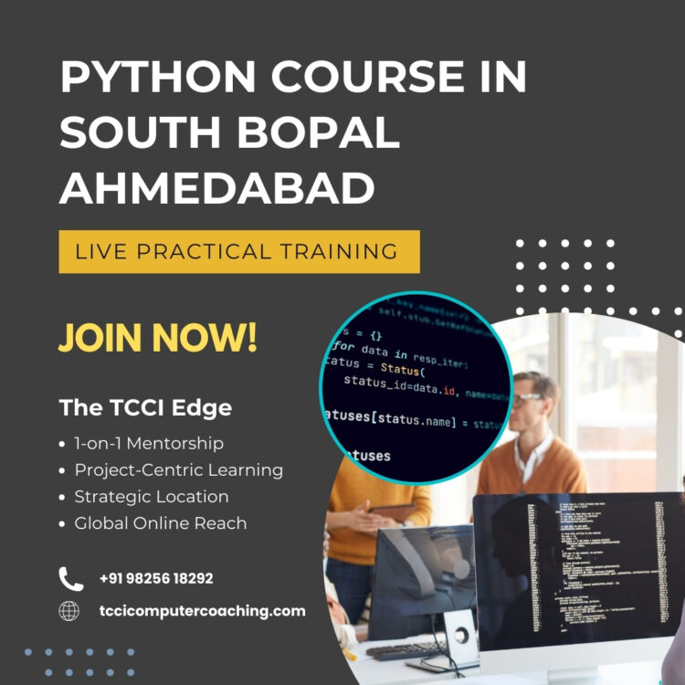 Python Course in South Bopal Ahmedabad – Live Practical Training | TCCI