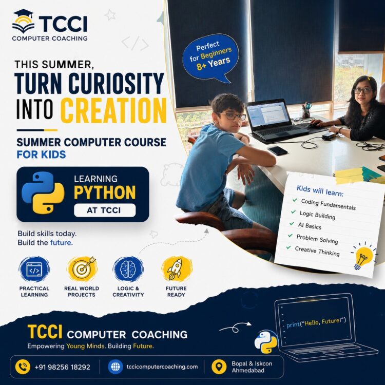 Summer Computer Course for Kids: Learning Python at TCCI
