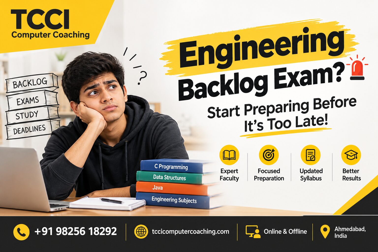 Engineering Backlog Exam? 🚨 Start Preparing Before It’s Too Late! | TCCI