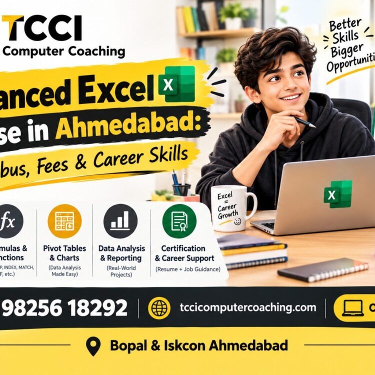 Advanced Excel Course in Ahmedabad Syllabus, Fees & Career Skills