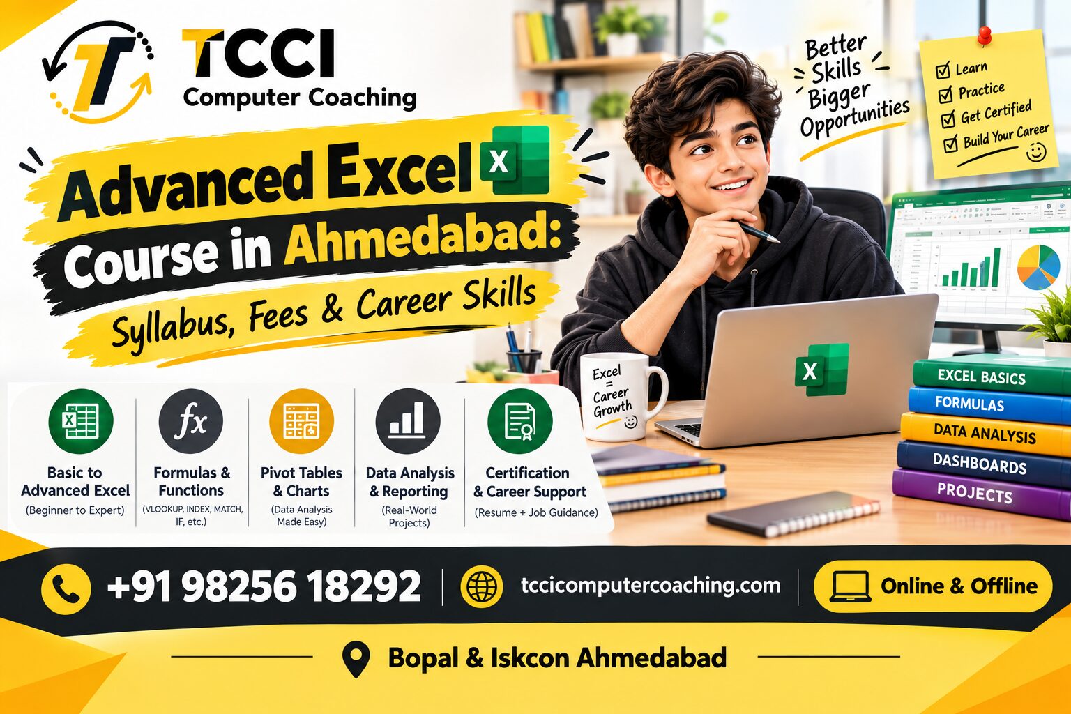 Advanced Excel Course in Ahmedabad Syllabus, Fees & Career Skills